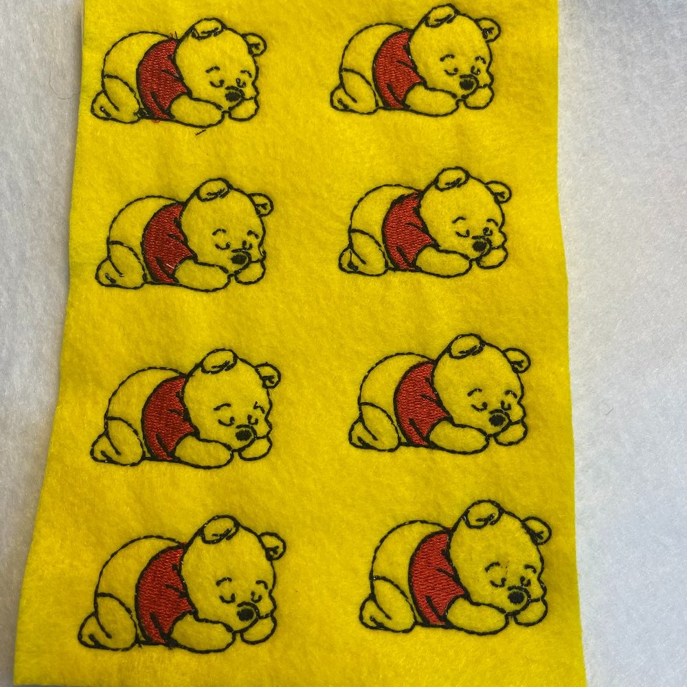 Pooh feltie sheet